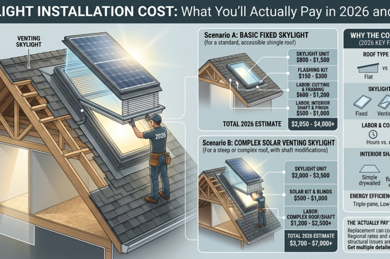 Skylight Installation Cost: What You’ll Actually Pay in 2026 and Why