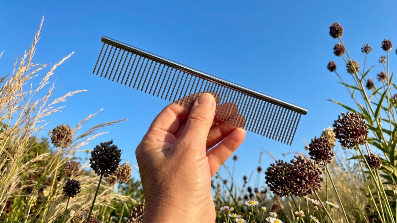 This 5 Minute Garden Job With a $4 Dog Comb in August Saves Me Hours of Weeding in Spring – $4 dog comb gardening